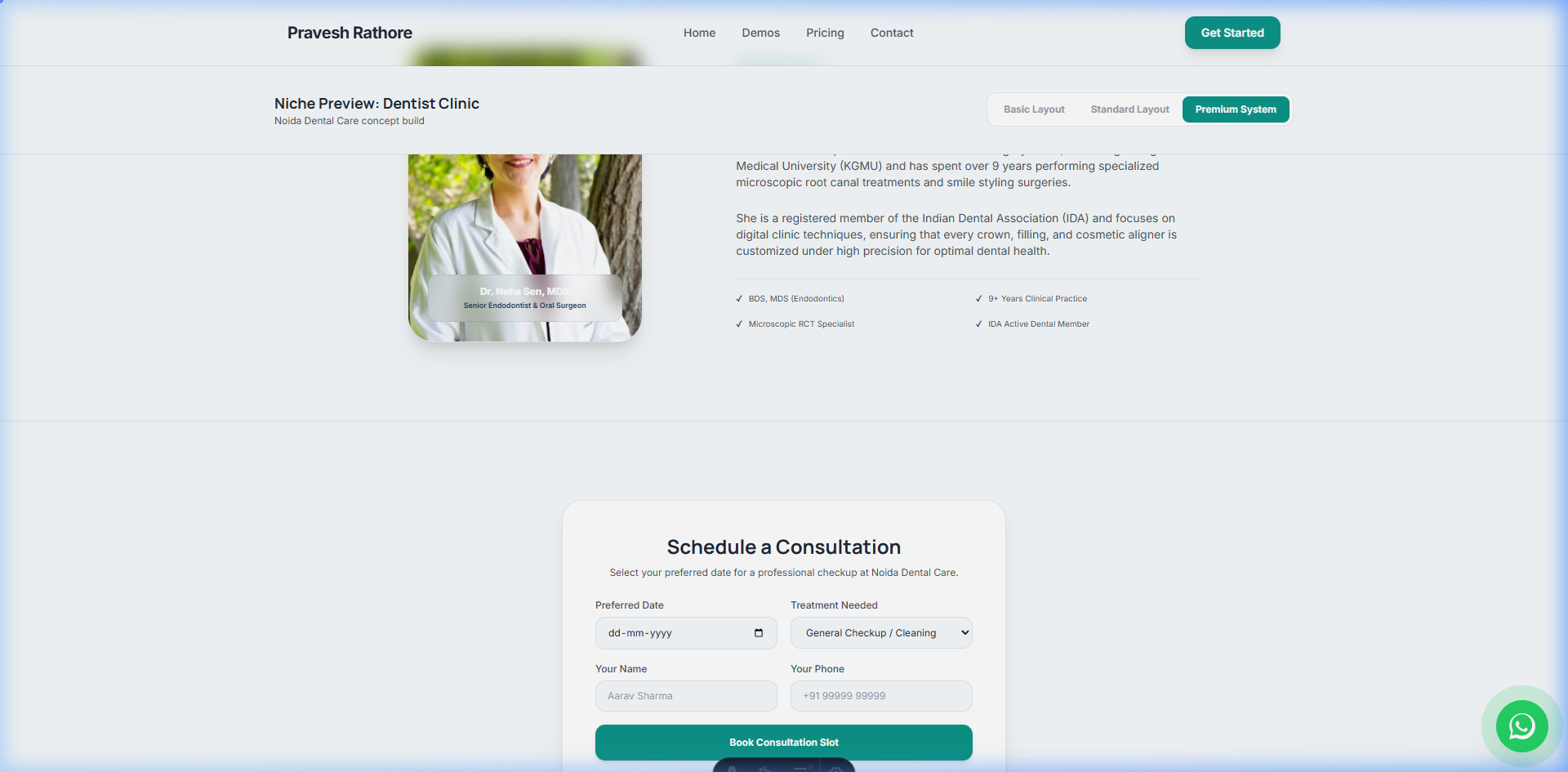 Noida Dental Care Appointment Portal