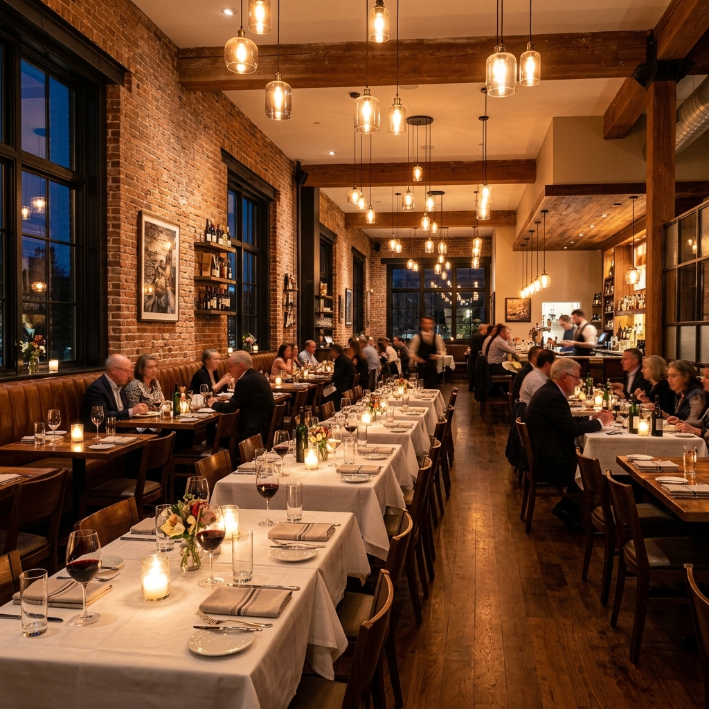 Bistro 62 dining area